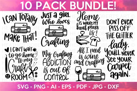 Crafting Svg Bundle Graphic By Heather Roberts Art Creative Fabrica