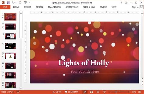 Power point liturgi natal : Animasi Natal Powerpoint Template