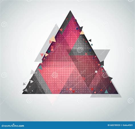 Vector Abstract With Triangle On Background Stock Illustration