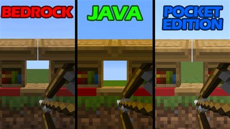 Java Vs Bedrock Vs Pocket Edition Youtube