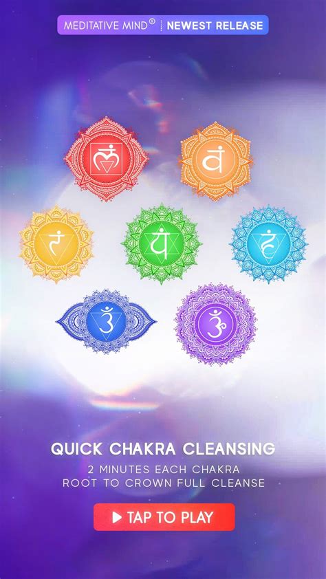 Quick Chakra Cleansing 2 Minutes Each Chakra Root To Crown Full