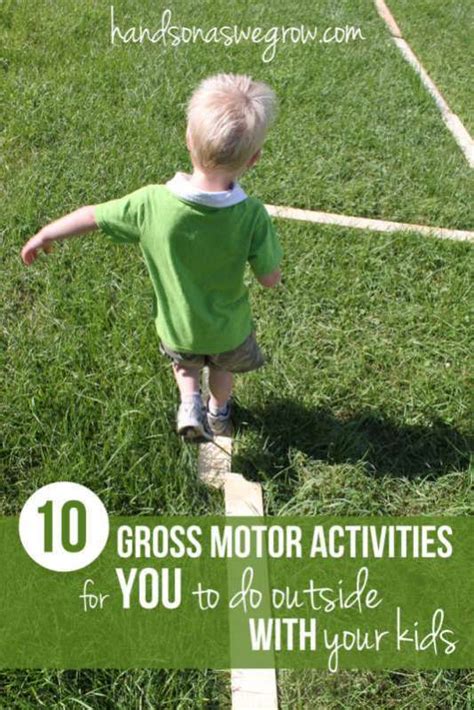 Try these outdoor diy activities specifically designed for babies and toddlers. 10 Gross Motor Activities to do Outside with the Kids