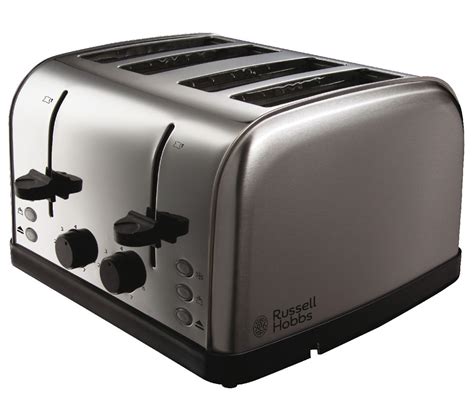 Buy Russell Hobbs Futura 18790 4 Slice Toaster Stainless Steel Free