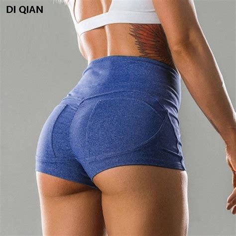 2019 Sexy Push Up Womens Big Booty Running Yoga Gym Workout Athletic High Waist Sport Shorts