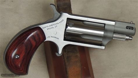 North American Arms 22 Magnum Caliber Ported Pocket Revolver Nib Sn