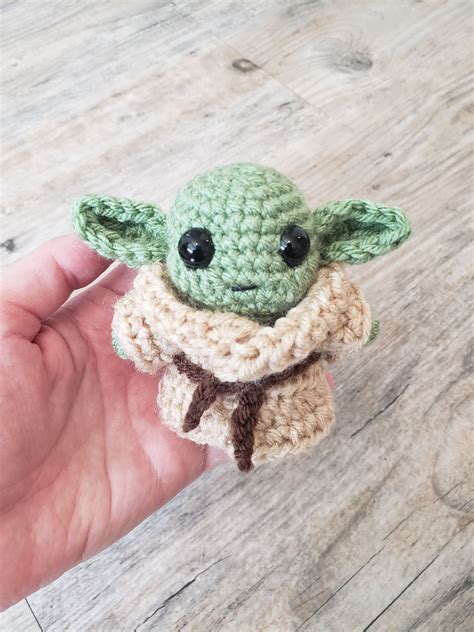Baby Yoda Crochet Yoda Star Wars Amigurumi Etsy Crochet Kawaii