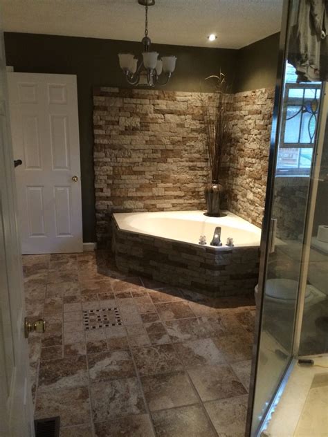 Surrounded My Garden Tub With Airstone Turned Out Great Bathroom