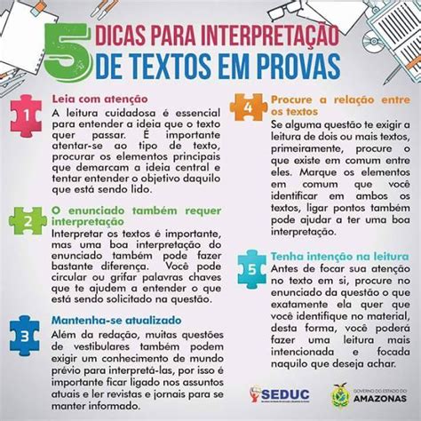 5 Dicas Para Interpretação De Textos Em Provas — SÓ Escola