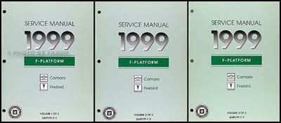 Camaro Firebird Trans Am Repair Manual Original Volume Set