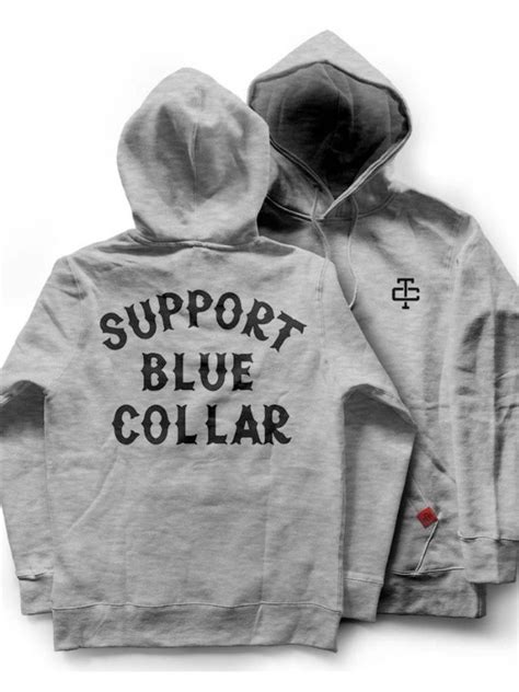 Troll Co Support Blue Collar Hoodie Shop Now At Pseudio Pseudio