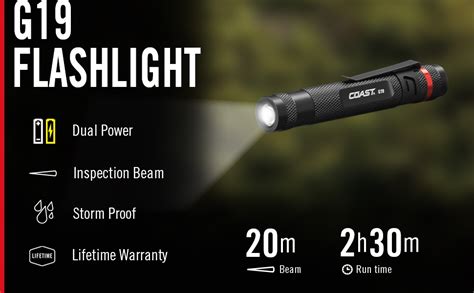 Coast G19 54 Lumen Inspection Beam Led Penlight With Adjustable Pocket