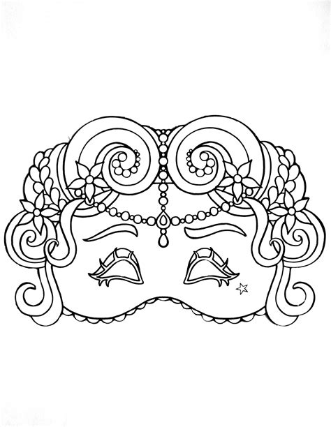 Download Carnival Mask for kids to print & color - 3From the gallery : Kids Masks | Coloring pages for ...