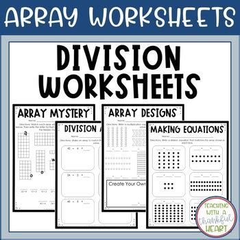 Division With Arrays Worksheet Pdf