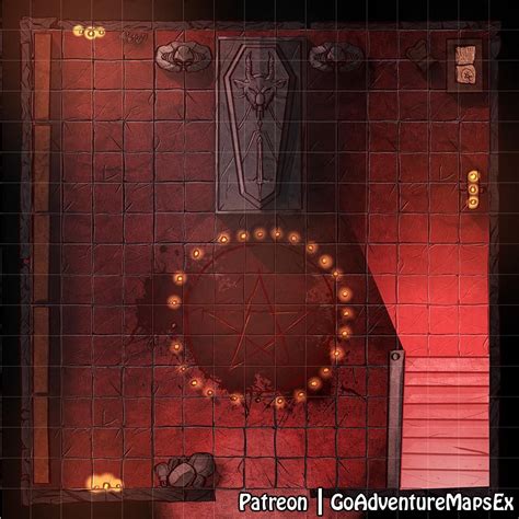 Art Alternate Sacrifice Room Free Map On Patreon Battlemaps Dungeons