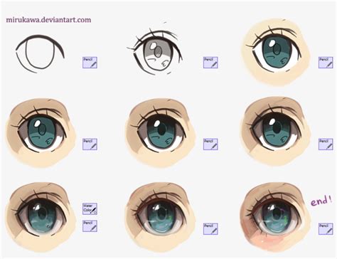 Anime Eyes And Tutorial Image Digital Art Anime Eyes Transparent