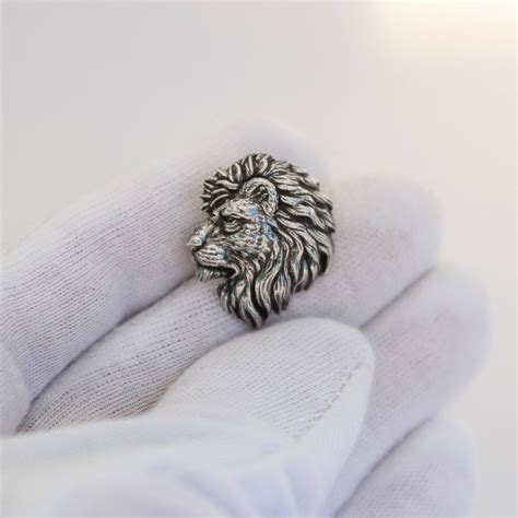 Pewter Pin Lion The King Metal Badge Leo Exclusive Brooch Lion Etsy
