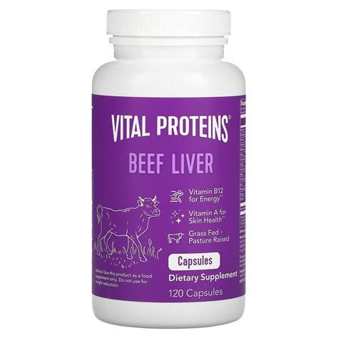 Vital Proteins Beef Liver 120 Capsules