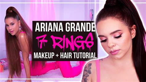 Ariana Grande 7 Rings 💍Inspired Makeup + Hair Tutorial ...