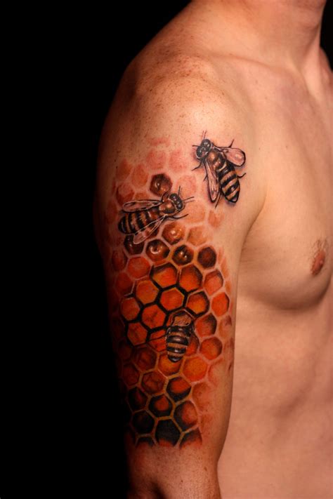 Honeycomb Honeycomb Tattoo Tattoos Bee Tattoo