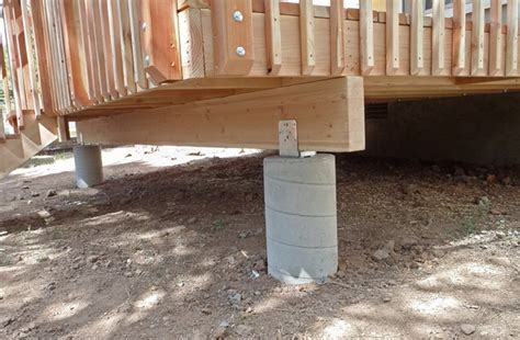 Concrete Block Footings For Deck Home Design Ideas