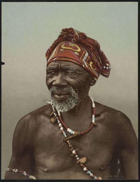 Native Medicine Man South Africa C 1900 2465 X 3200 African