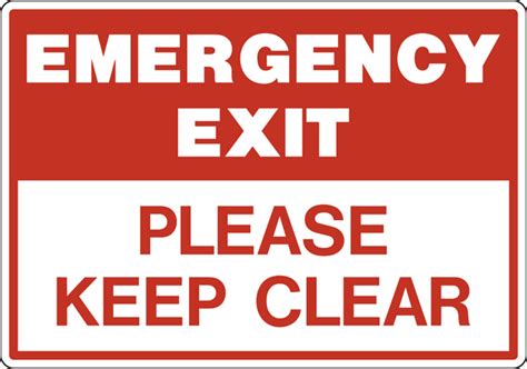Emergency Exit Western Safety Sign