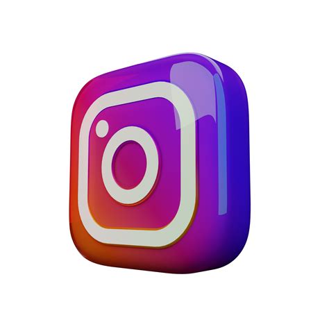 Icono De Renderizado 3d De Instagram Brillante 9673730 Png