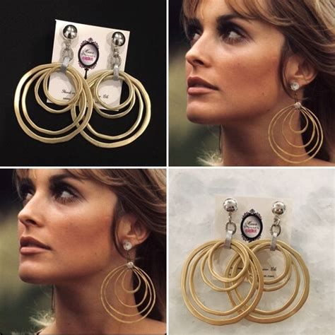 Sharon Tate Gold Hoop Earrings Marilyn Monroe Vintage Jewelry Etsy