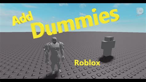 Build R And R Rigs To Add Dummies Roblox Studio Tutorial For New