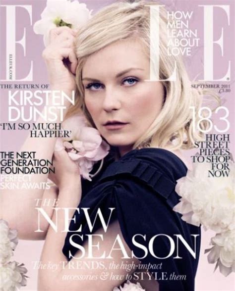 Elle Uk Kirsten Dunst Elle Magazine Beauty Magazine