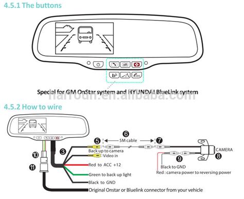 onstar rear view mirror wiring diagram