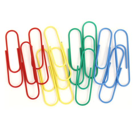 Office And School Supplies 30pcs Large Colored Paper Clips Jumbo Metal