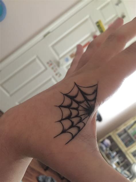 Small tattoo designs are also available if you want to have them on a finger, neck, or wrist. Spider web hand tattoo | Web tattoo, Tattoos ...