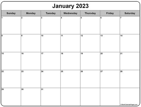 2023 Monthly Calendar Template Free Printable Templates Ariaatr