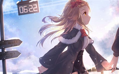 1920x1200 Little Girl Anime Walking Holding Hand 4k 1080p Resolution Hd