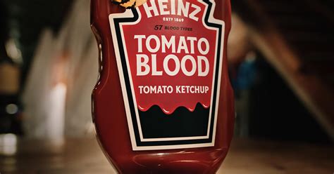 57 Blood Types Heinz Releases Tomato Blood Ketchup For Halloween