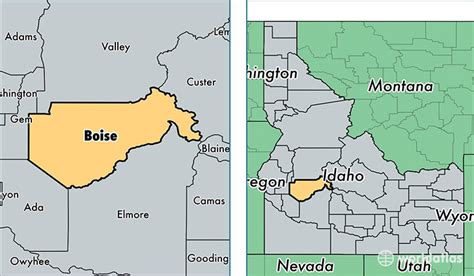 Where Is Boise Idaho On The Us Map Map