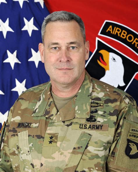 Major General Brian E Winski Commanding General 101st Airborne