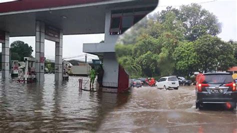 Kalau isi penuh, bilang pada petugas pom bensin jangan sampai meluber atau mencapai leher saluran tangki. Semalan Diguyur Hujan Deras, Jakarta Kembali Banjir Hingga Genangi Pom Bensin - Tribunnewswiki.com