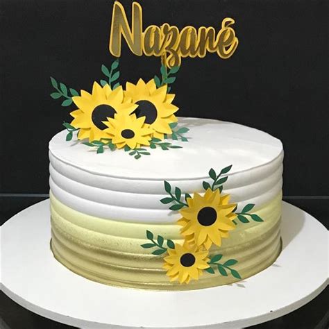 Maybe you would like to learn more about one of these? Bolos de Girassóis fake: Como fazer bolo de Girassol ...