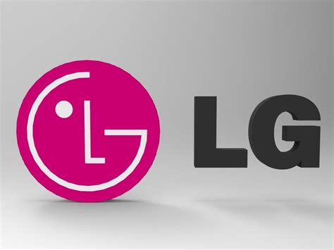 3d Model Lg Logo Vr Ar Low Poly Cgtrader
