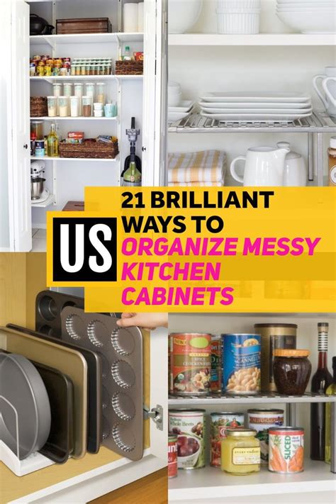 Instead of frequently wiping down cabinets, the best way to clean kitchen cabinets is with a weekly spot treatment. 21 Ways To Organize Kitchen Cabinets | Organize ...