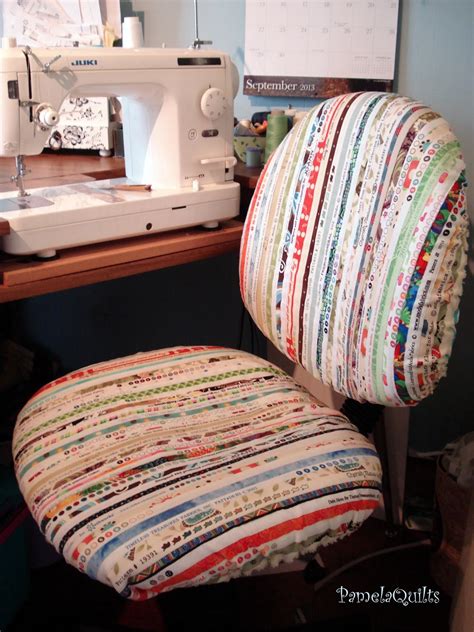 It can protect your chair from getting dirty. Pamelaquilts: How to Slipcover Your Office Chair