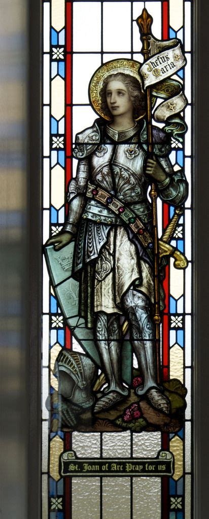 Joan Of Arc Stained Glass Window In The Church Of St