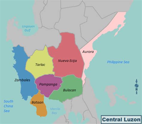 Map Of The Provinces And Regions Of The Philippines Regions Of