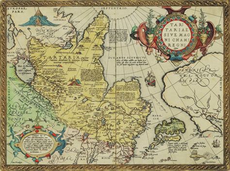 Vintage Map Of Tartaria 1570 Etsy