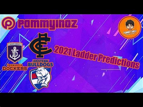 The 2021 afl season will look a little more normal this year, with all teams prepared for covid testing and the sport able to return to its spiritual home of victoria. AFL Ladder Predictions 2021 | Where Will Your Club Finish ...