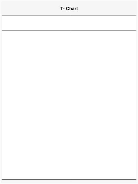 Free T Chart Template Transparent T Chart Png Free Transparent Png