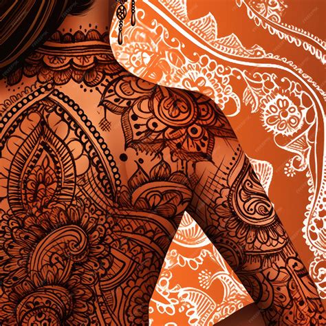 Premium AI Image | Henna Uncovering the Rich Indian Heritage and
