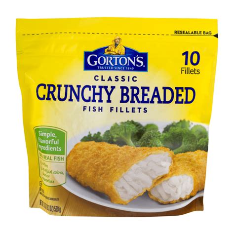 Gortons Crunchy Breaded Fish Fillets 19 Oz From Stop And Shop Instacart